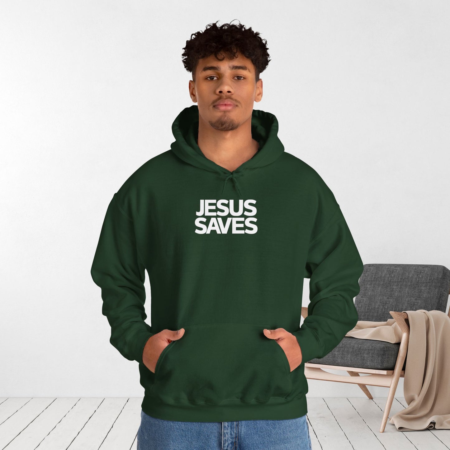 Unisex Jesus Saves Hoodie - Christian Hoodie