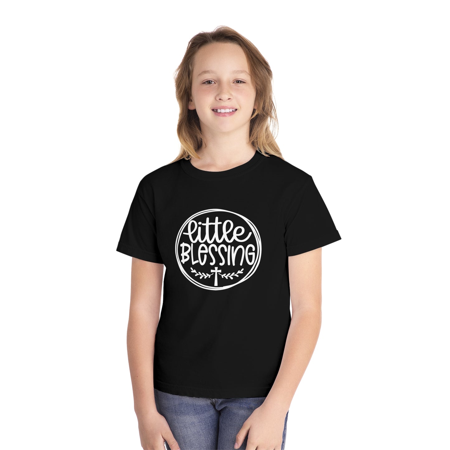 Little Blessing Comfort Colors Youth Christian Shirt