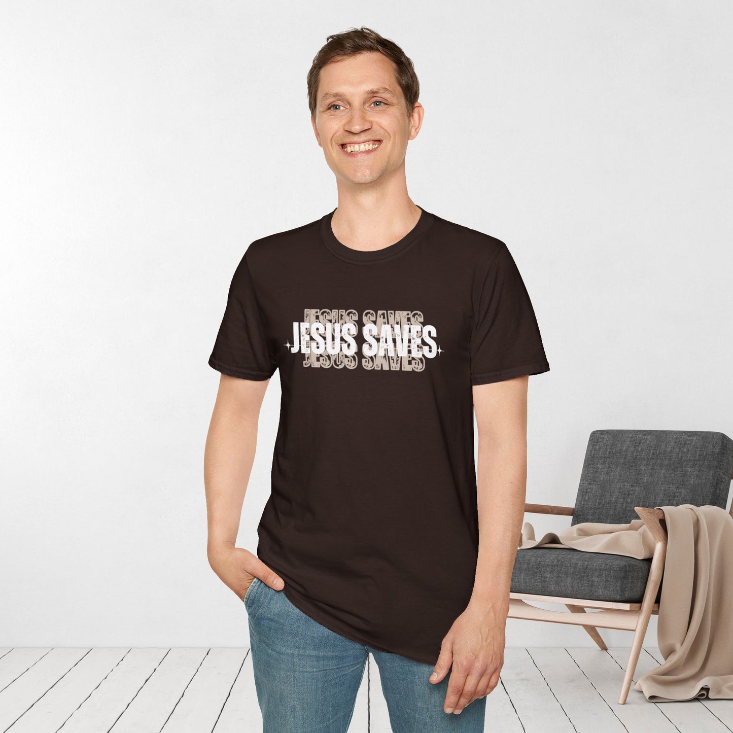 Trendy Jesus Saves Softstyle T-shirt