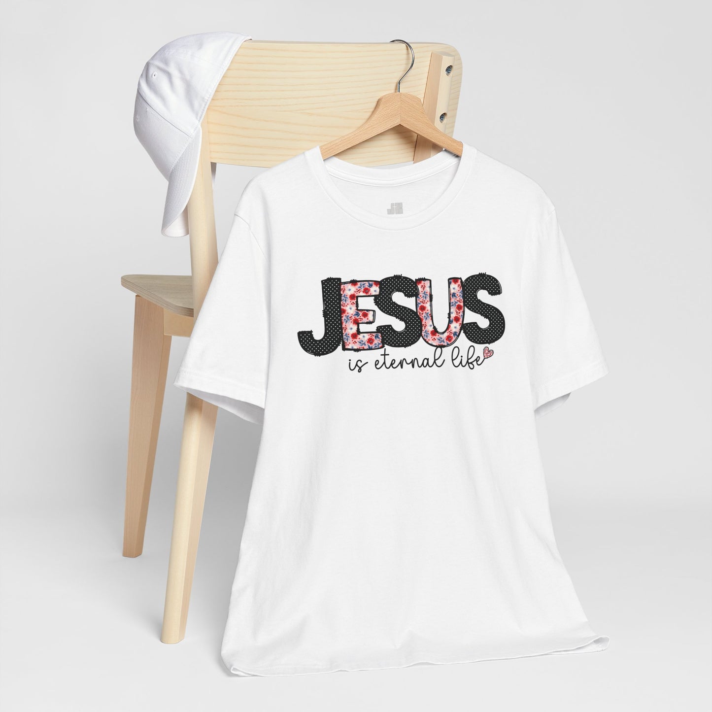 Jesus is Eternal Life Soft Cotton Tee - Christian Shirt