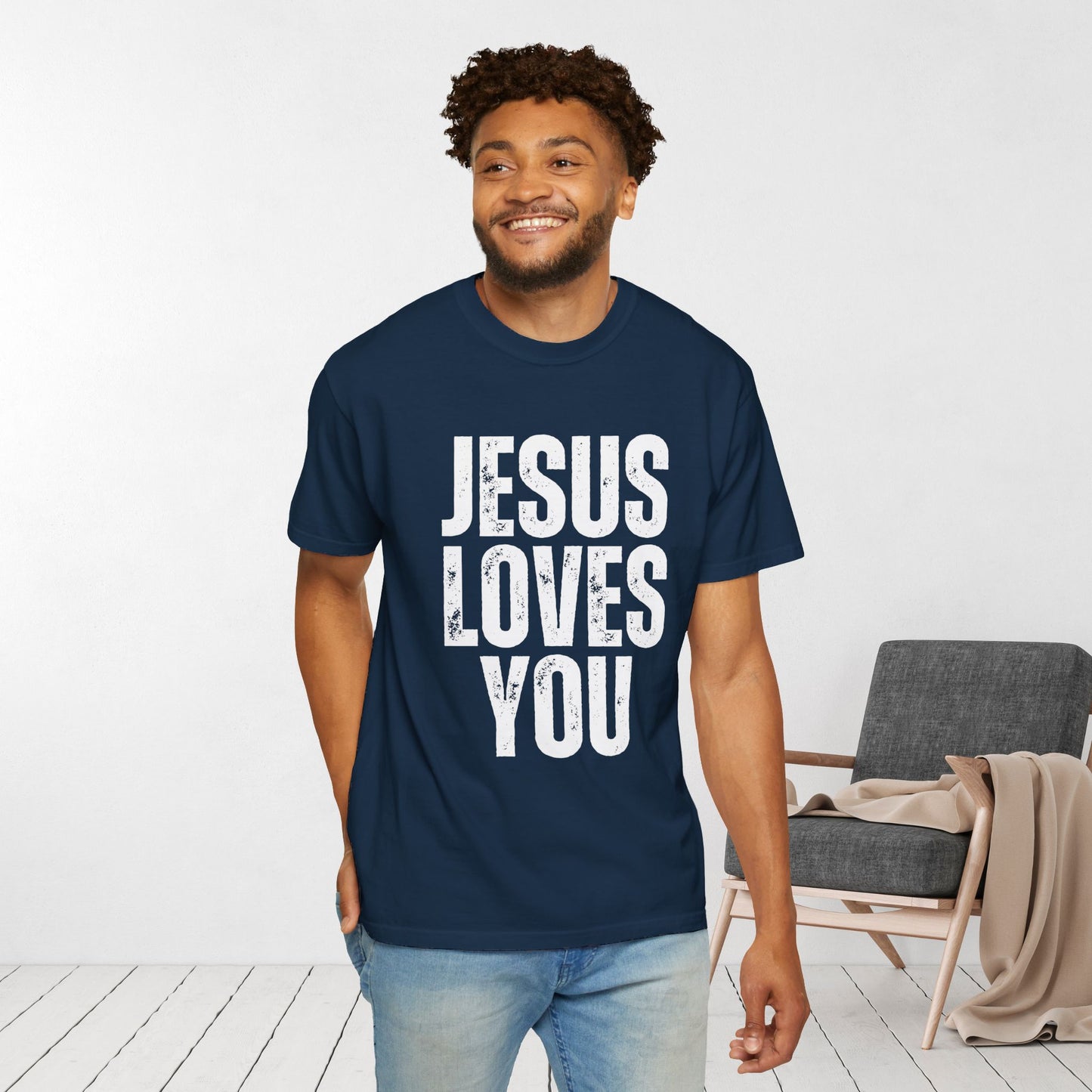 Comfort Colors Jesus Loves You Christian Shirt