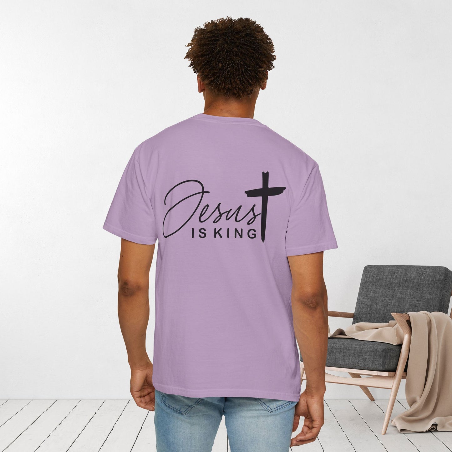 Comfort Colors Jesus is King Christian Tee