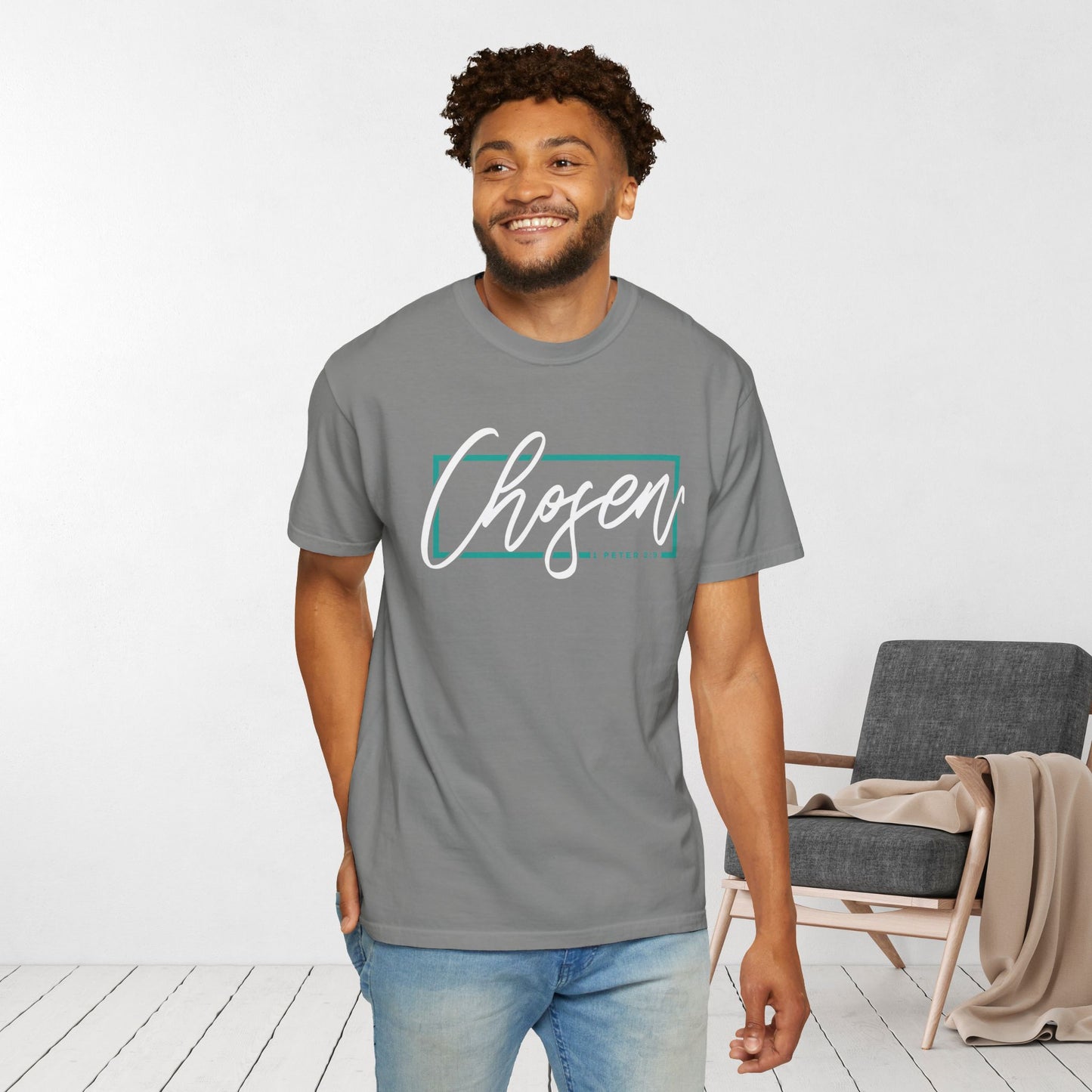 Chosen Shirt - 1 Peter 2:9 Bible Verse Comfort Colors Shirt