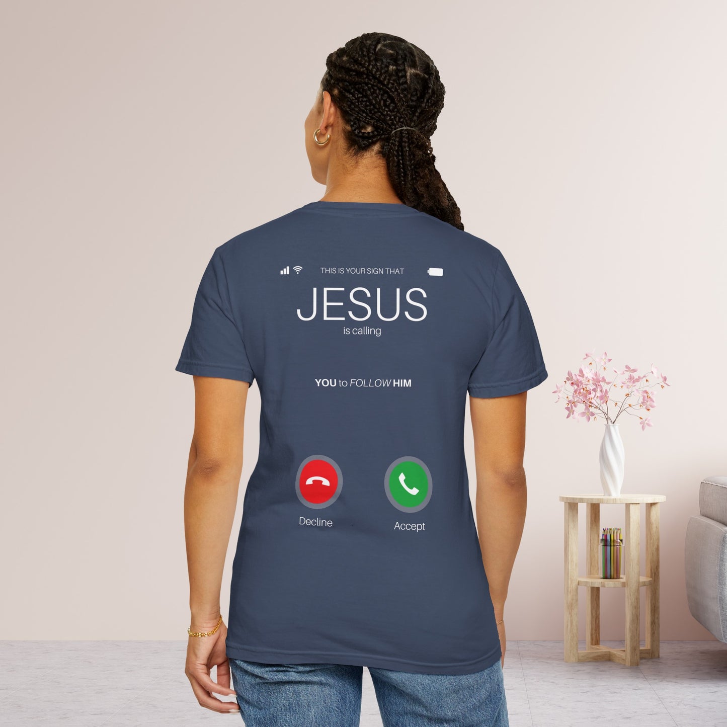 Jesus is Calling Will You Answer Comfort Colors Shirt