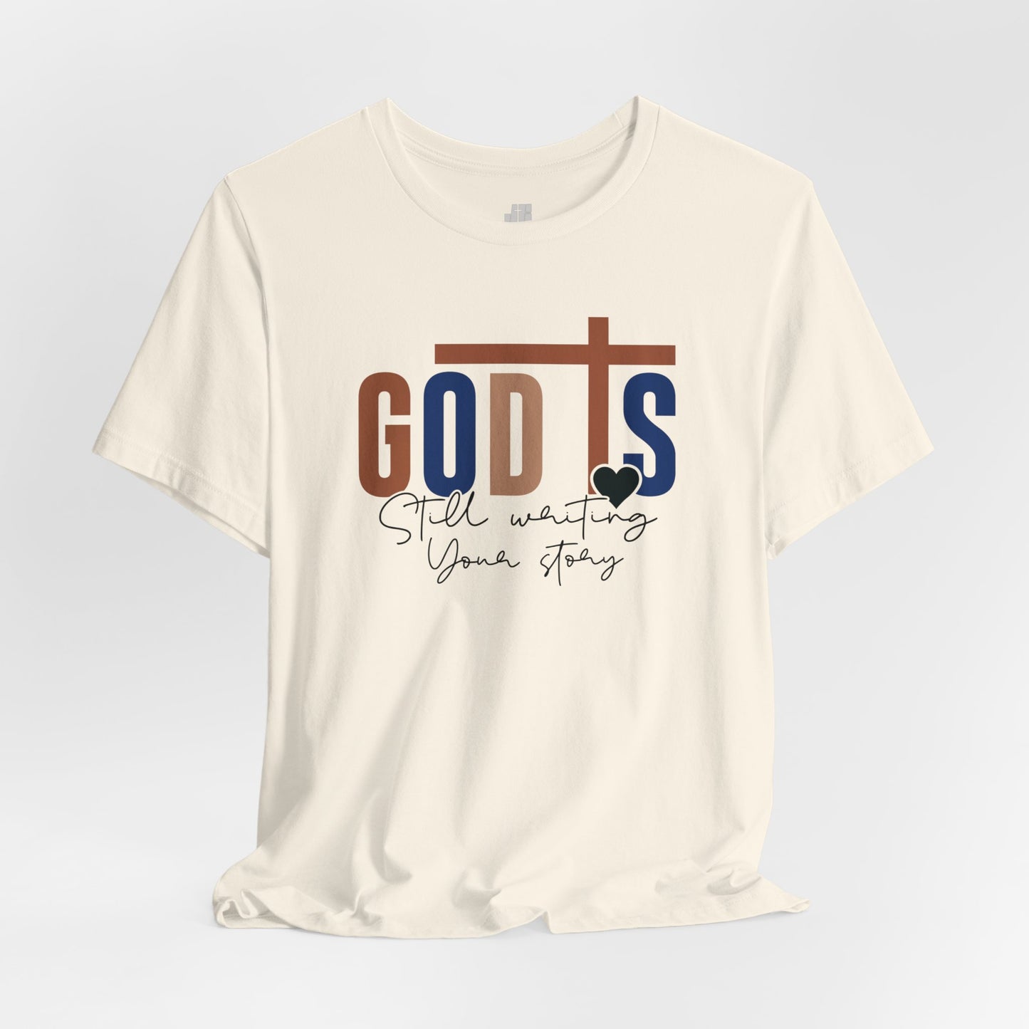 Blue God is Still Writing Your Story Christian Soft Cotton Tee