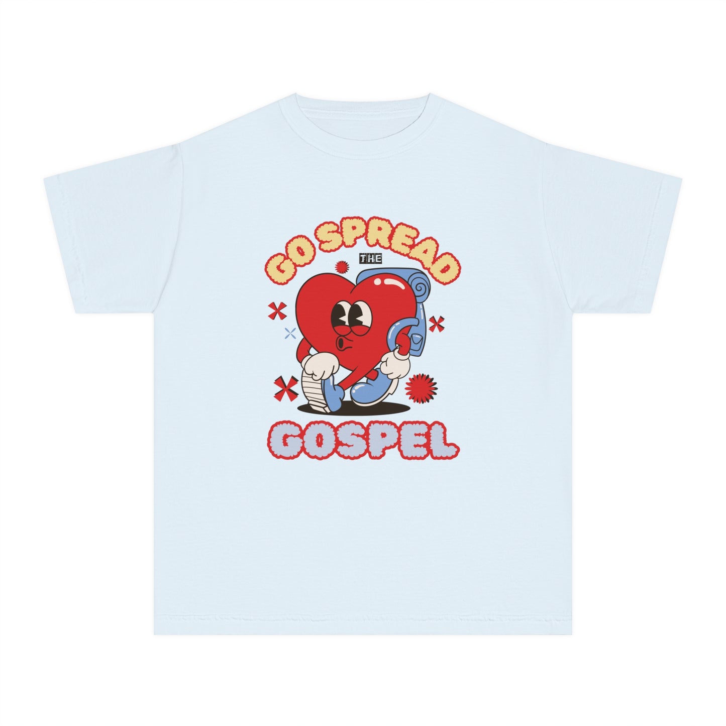 Go Spread The Gospel Comfort Colors Youth Christian Tee