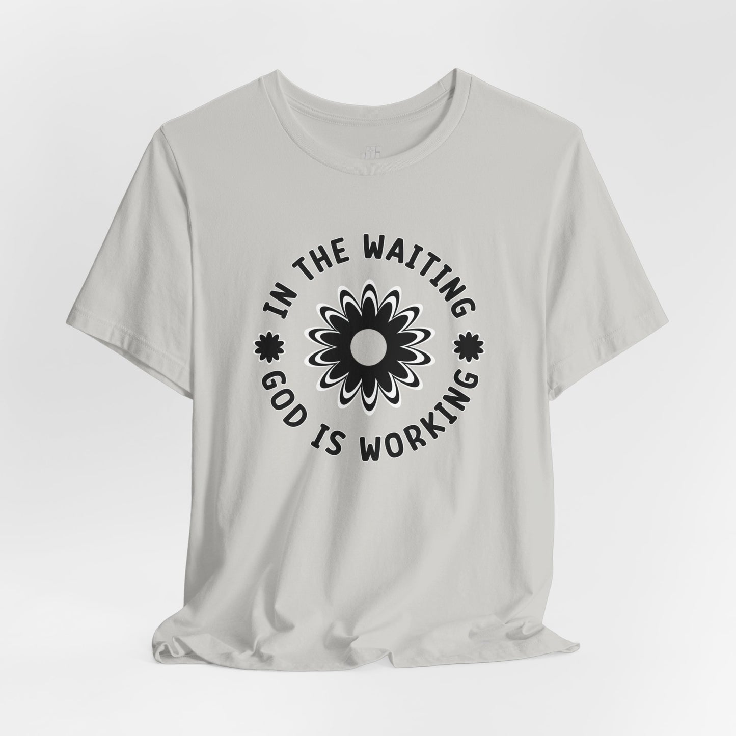 In the Waiting God is Working Soft Cotton Tee - Christian Shirt