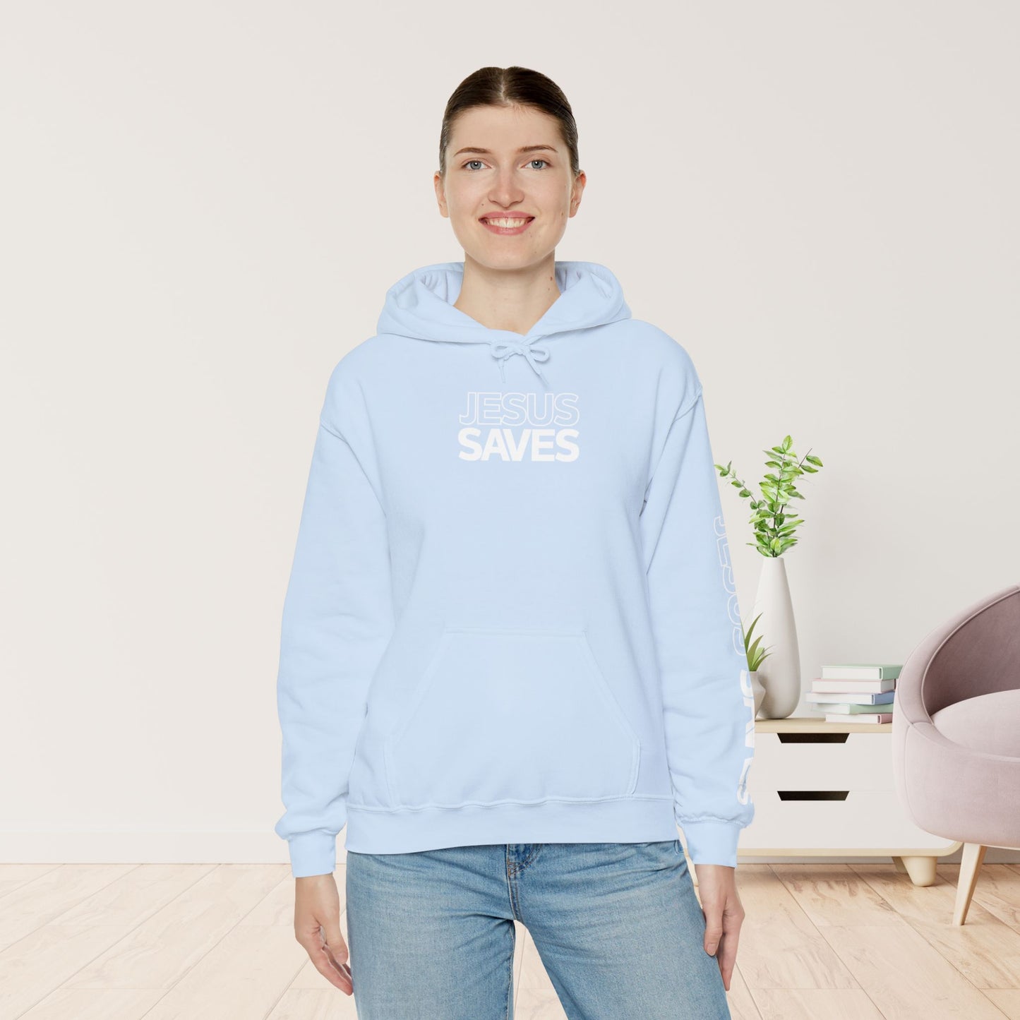 Jesus Saves Hoodie - Acts 4:12 Bible Verse Christian Hoodie