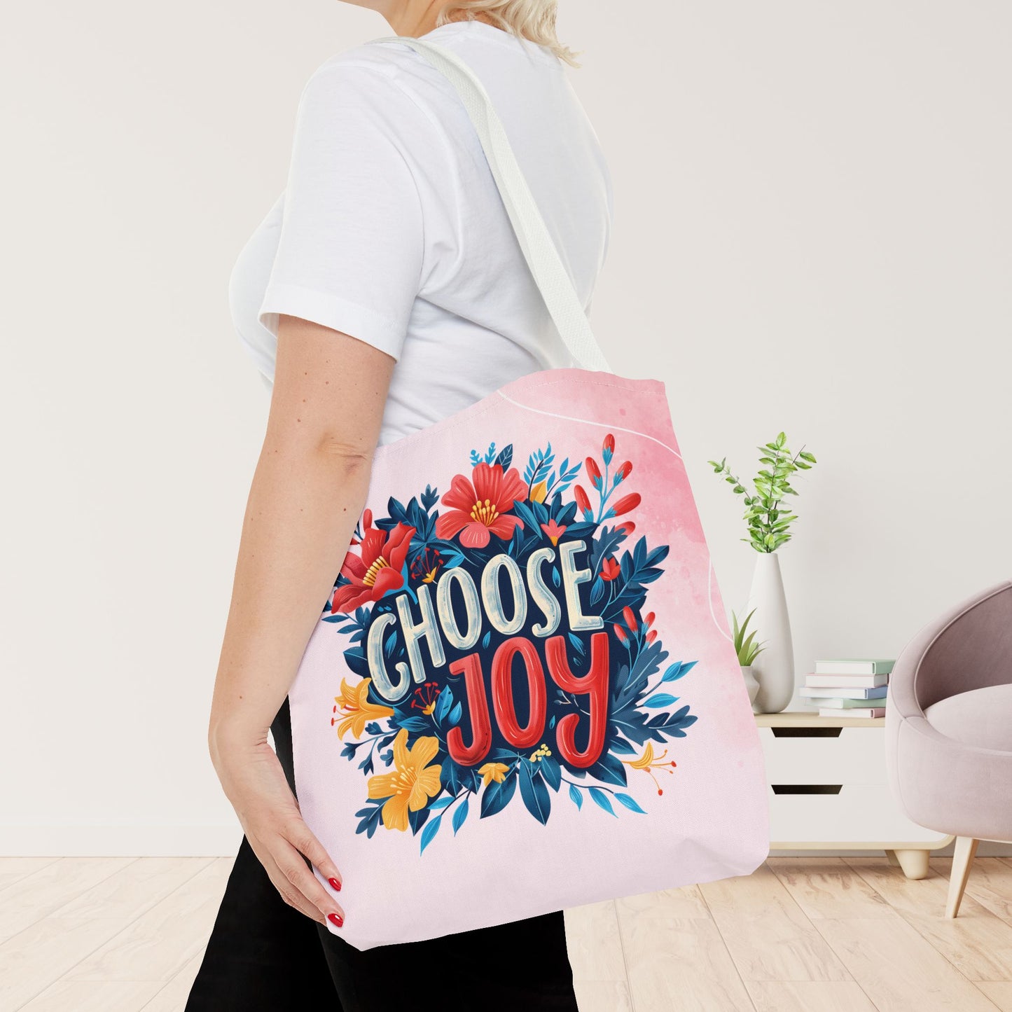 Choose Joy Tote Bag - Christian Tote Bag - 16"