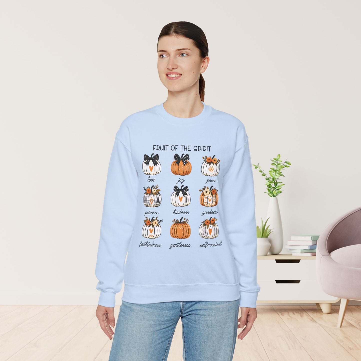 Pumpkin Fruit of The Spirit Christian Sweatshirt - Christian Pullover