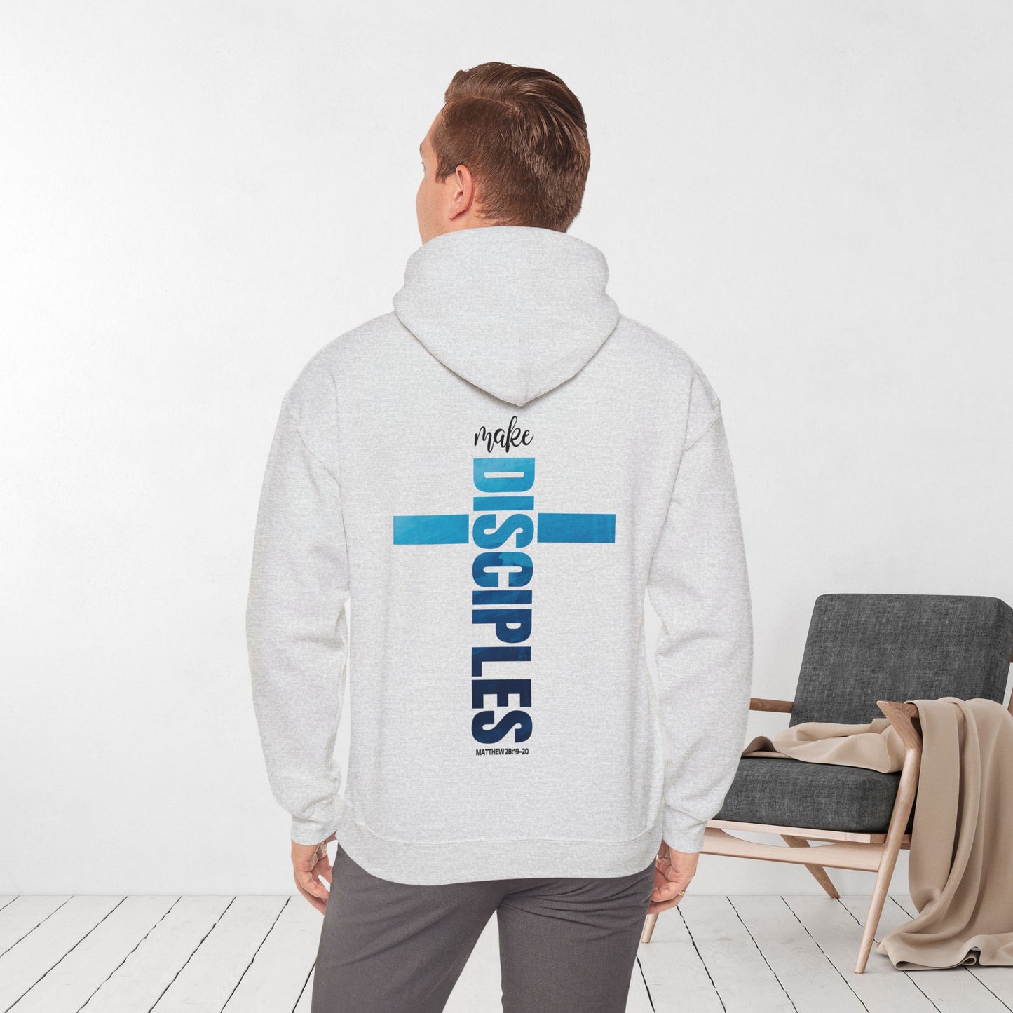 Make Disciples Hoodie - Matthew 28:19-20 Bible Verse Christian Hoodie