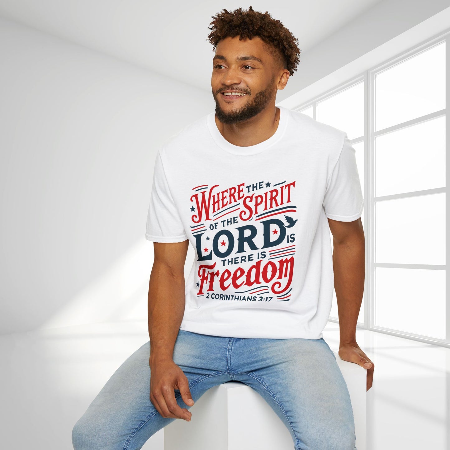 Where The Spirit of The Lord Is There is Freedom Softstyle T-shirt