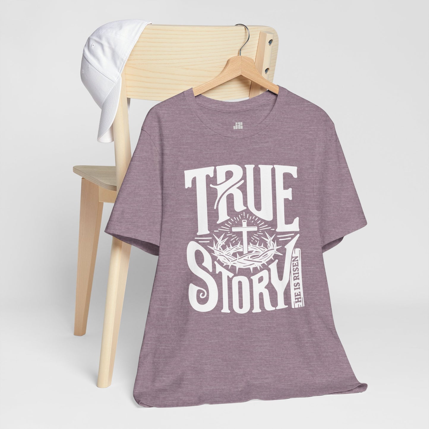 True Story He is Risen Christian Soft Cotton Tee - Easter Shirt