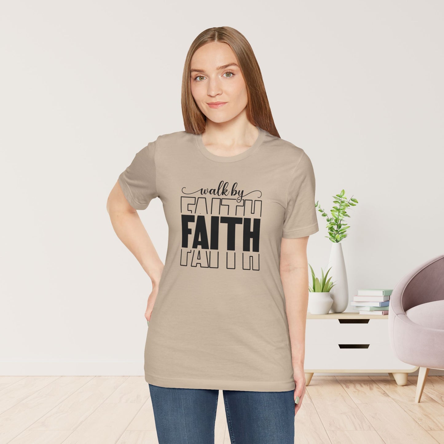 Walk by Faith Christian Soft Cotton Tee