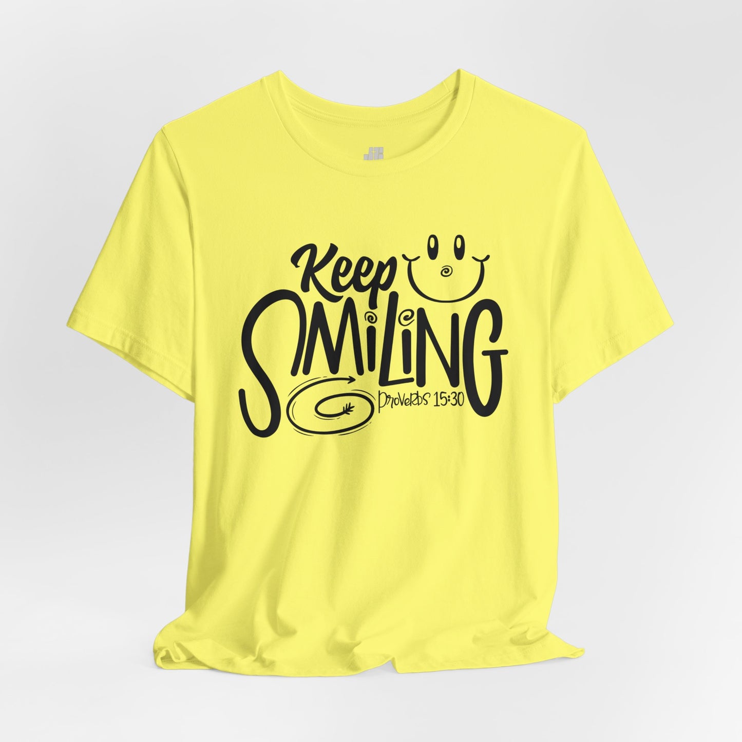 Keep Smiling Soft Cotton Tee - Bible Verse Christian Tee