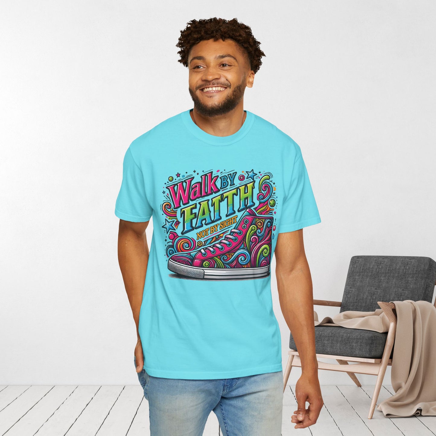 Walk By Faith Not By Sight Comfort Colors Shirt