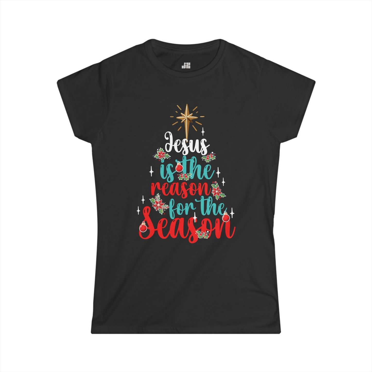 Christian Women's Jesus Is The Reason For The Season Softstyle T-shirt