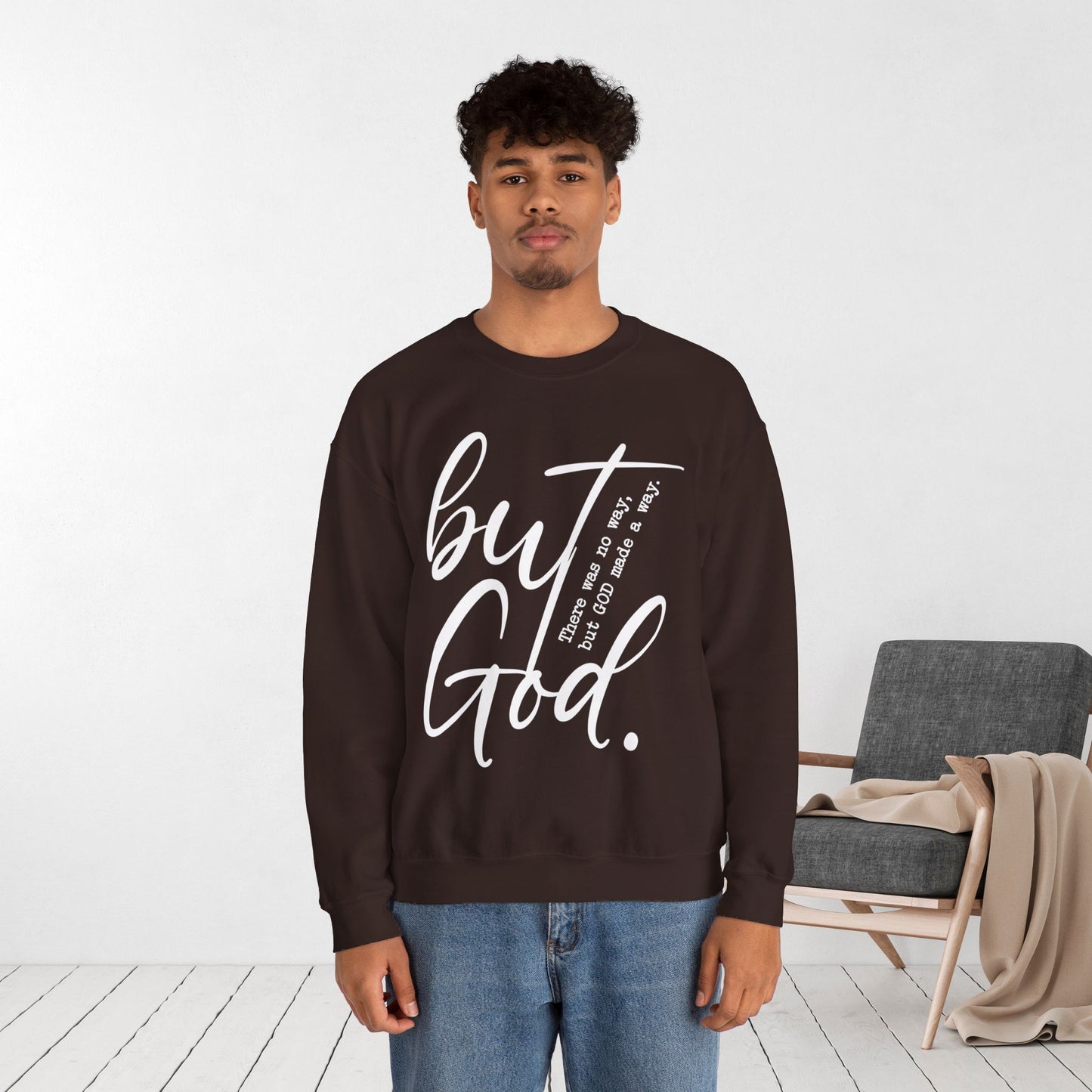 But God Sweatshirt - Christian Crewneck Pullover