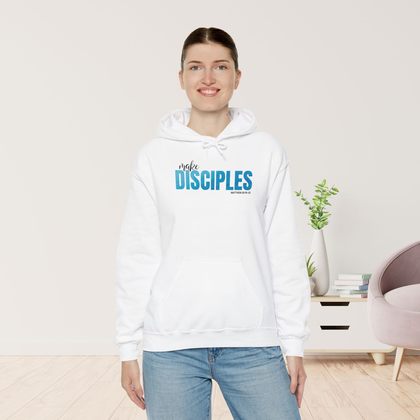 Make Disciples Hoodie - Matthew 28:19-20 Bible Verse Christian Hoodie