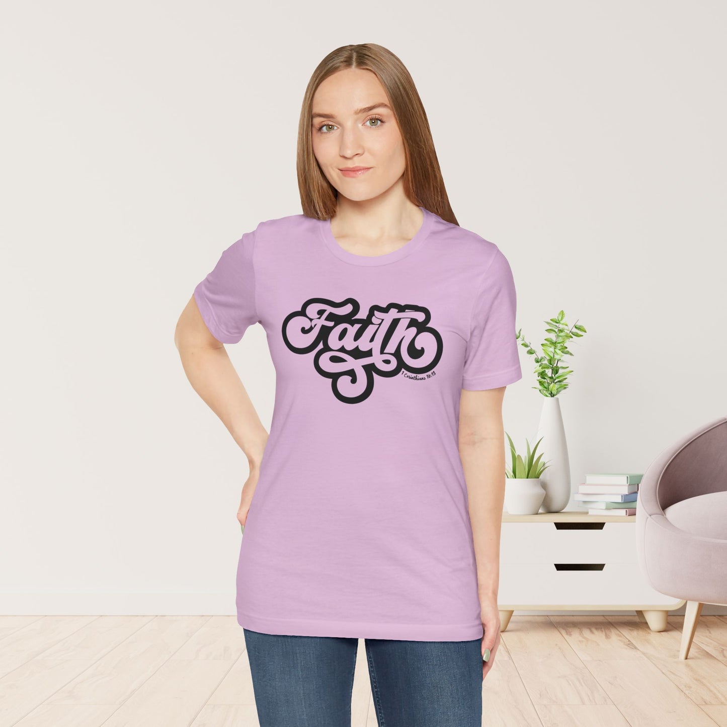 Faith Shirt - Bible Verse Christian Soft Cotton Tee