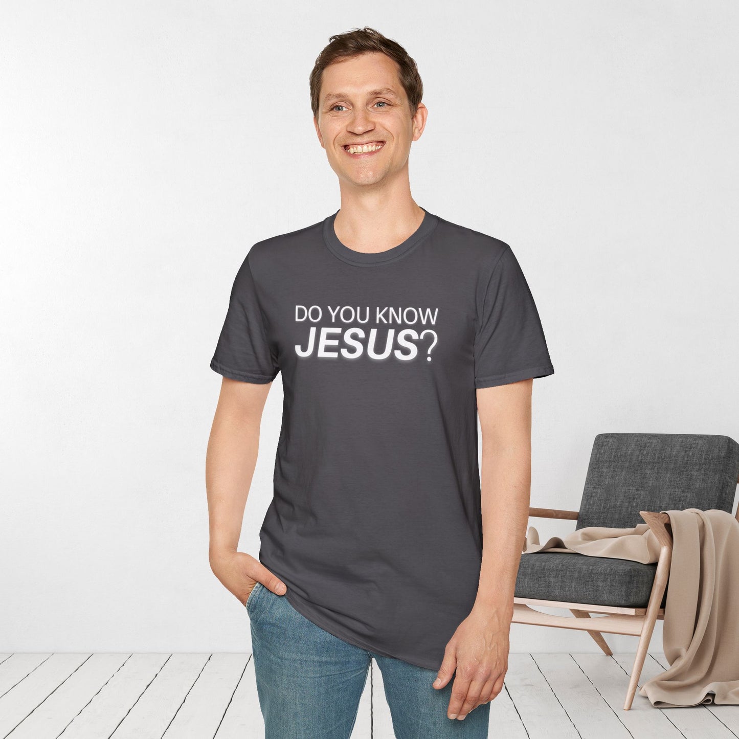 Do You Know Jesus Softstyle T-shirt - Trendy  Christian T-shirt