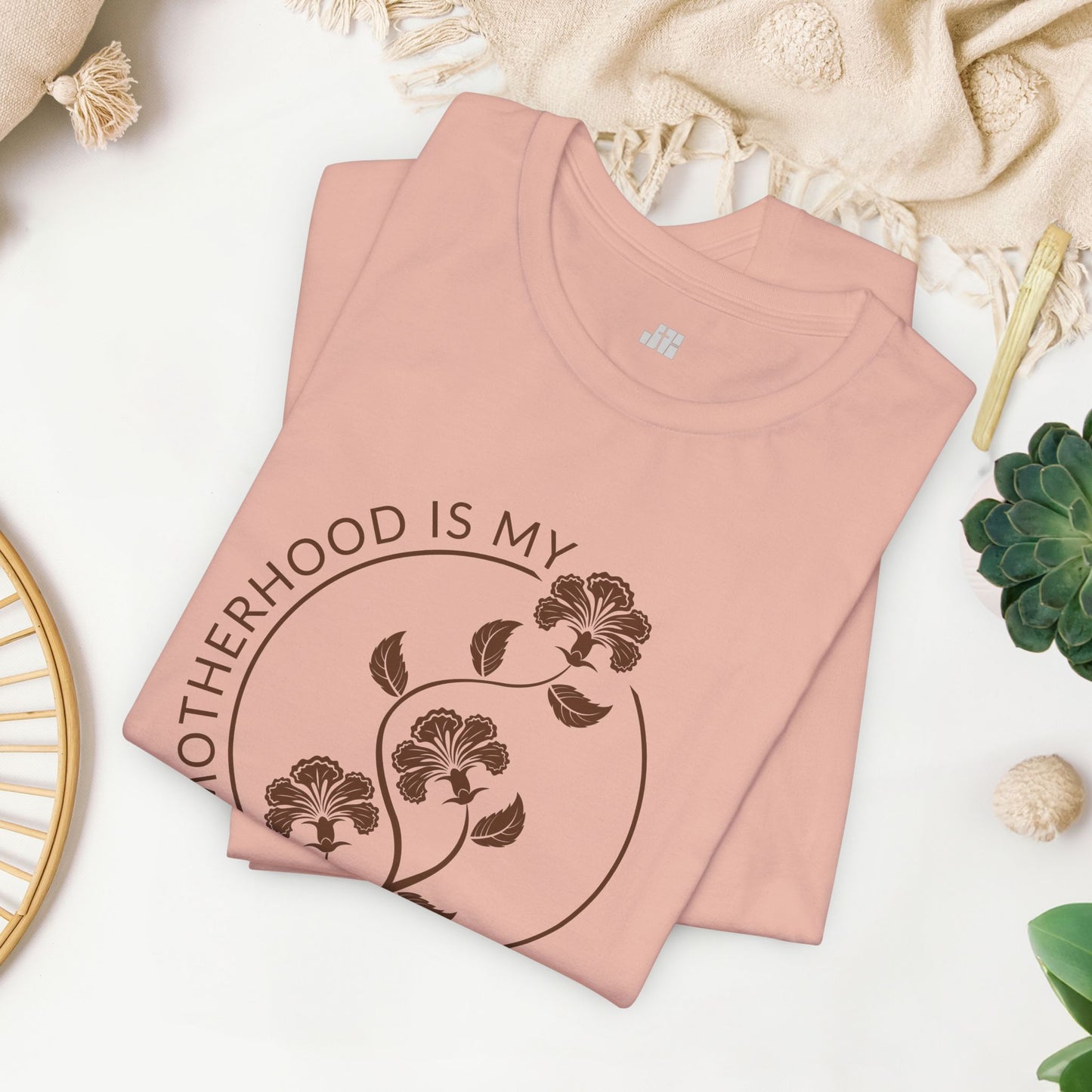 Motherhood is My Ministry Christian Soft Cotton Tee