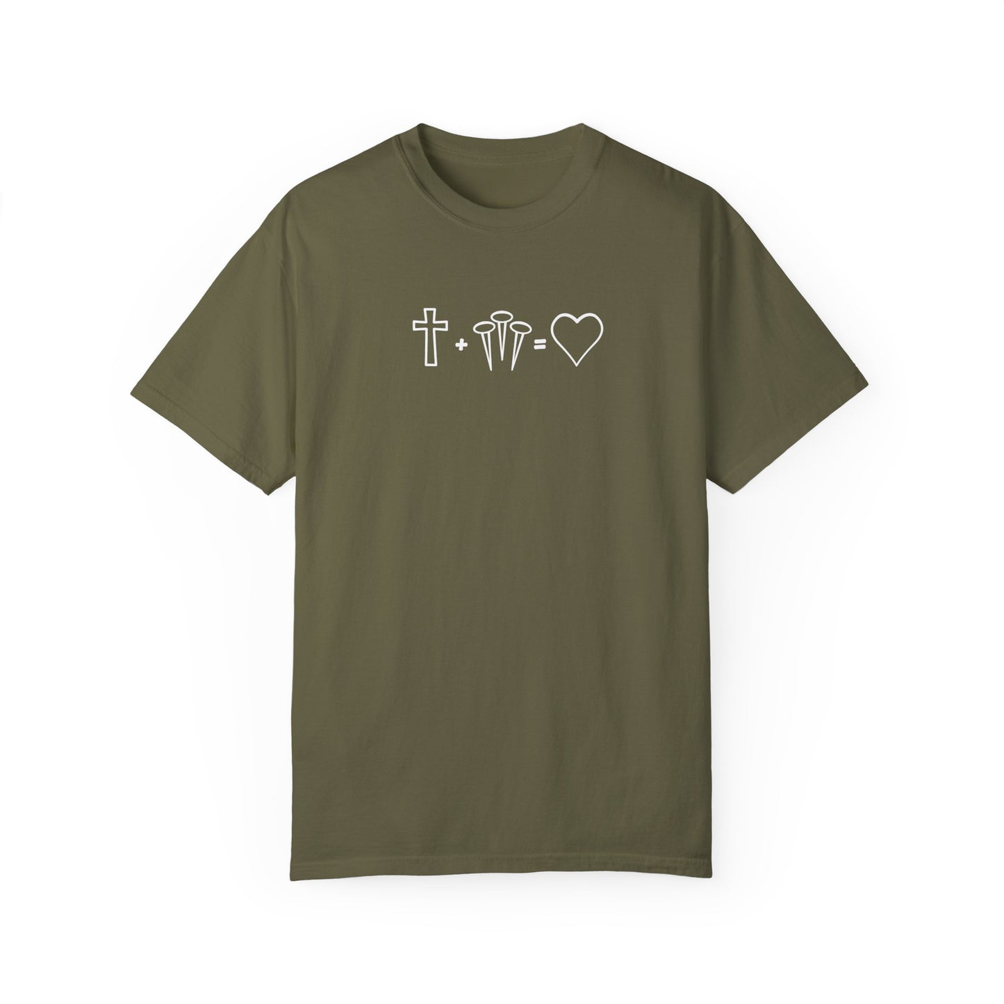 1 Cross 3 Nails 4Given Comfort Colors Christian Tee