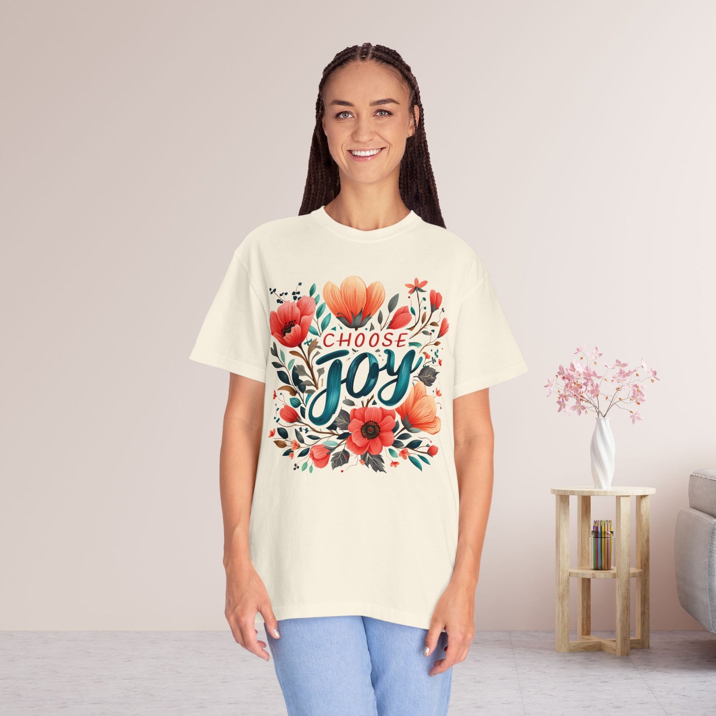 Women's Comfort Colors Choose Joy Tee - Christian Shirt