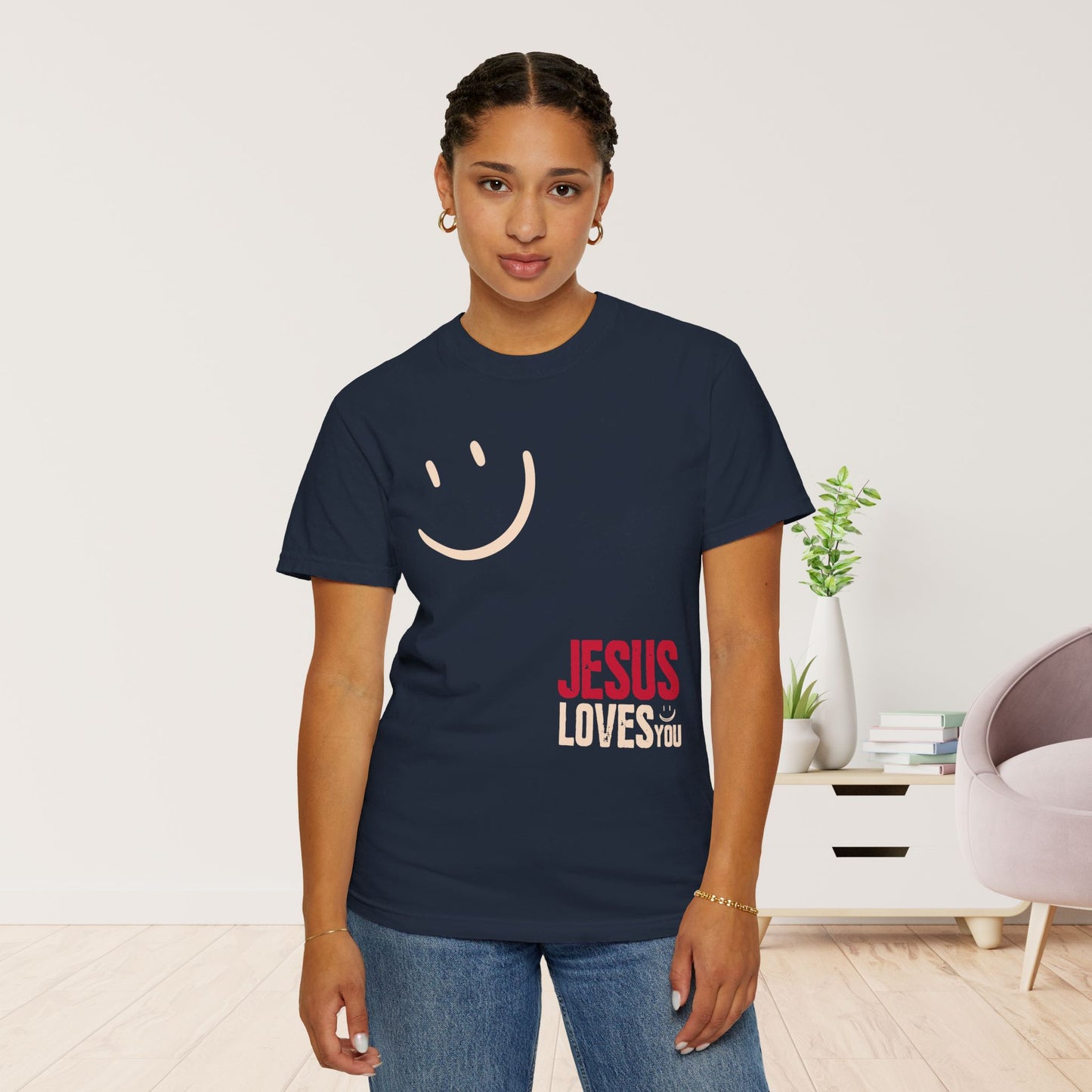 Comfort Colors Jesus Loves You Shirt - Trendy Christian T-shirt