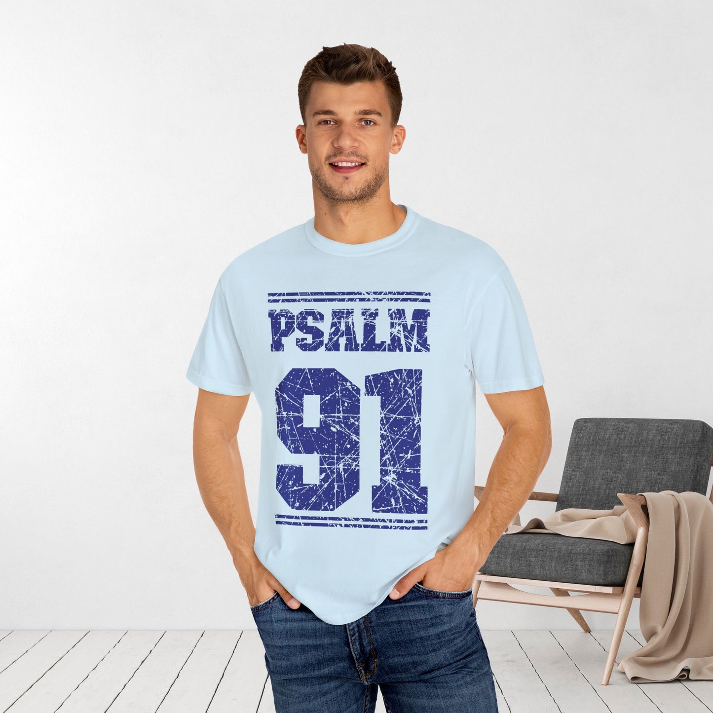 Psalm 91 Comfort Colors Christian Shirt