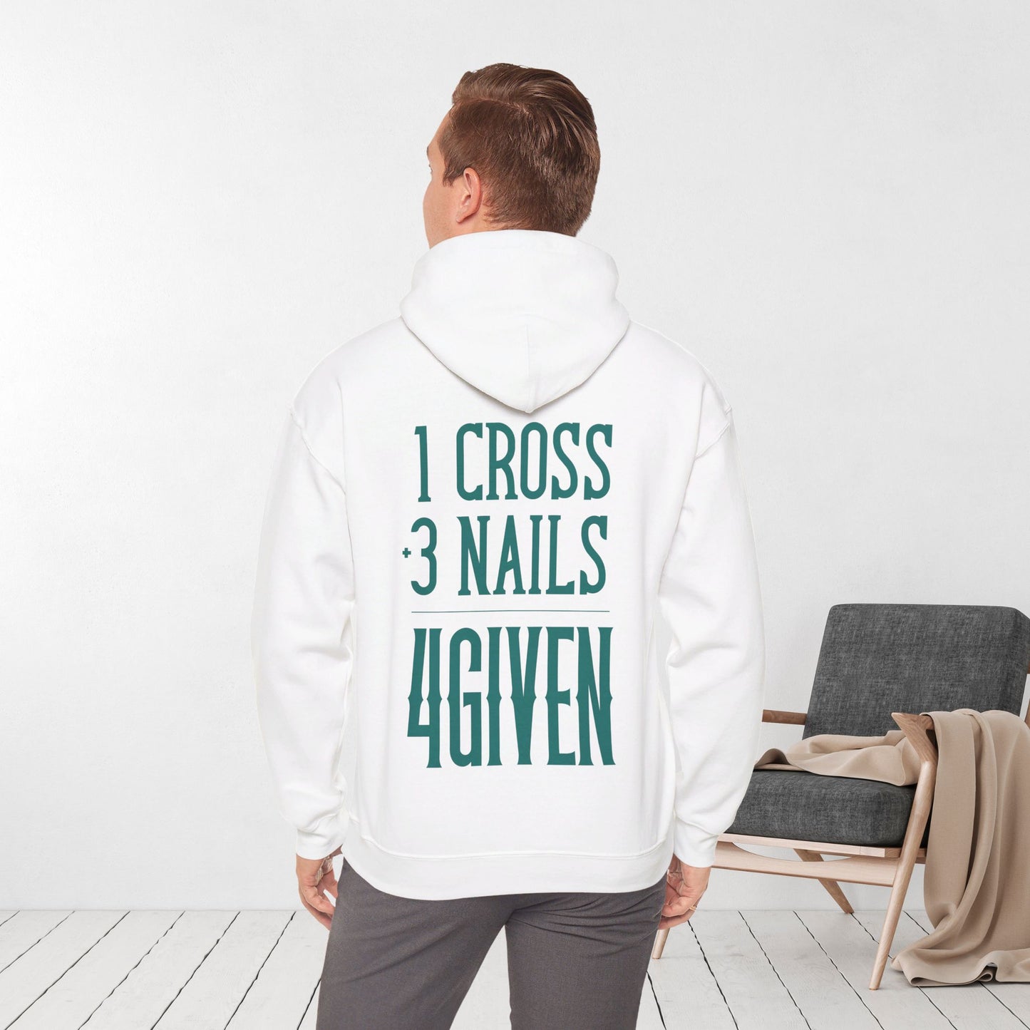 1 Cross 3 Nails 4Given Christian Hoodie