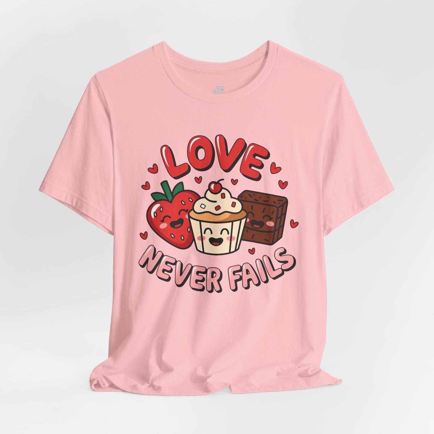 Love Never Fails Soft Cotton Tee - Christian Shirt