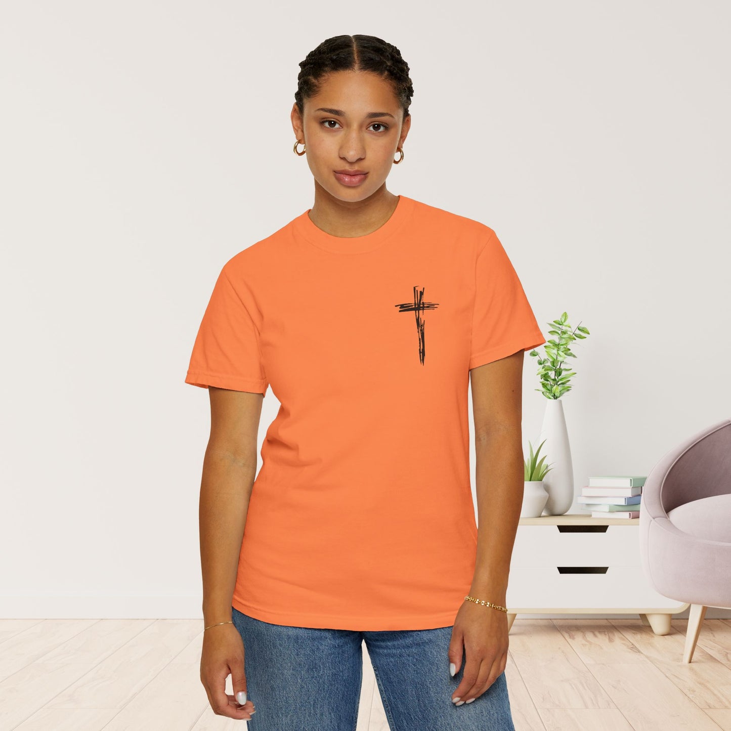 Comfort Colors Jesus Has My Back Christian Tee