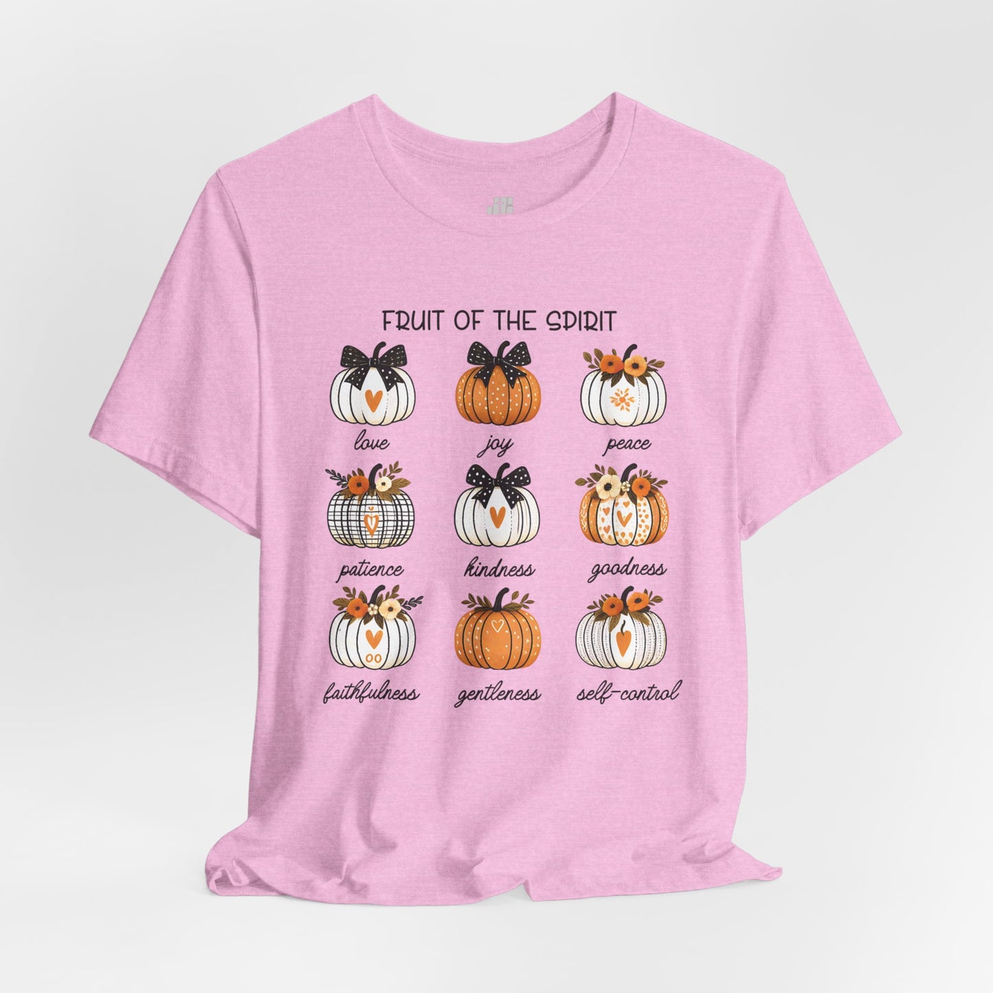 Pumpkin Fruit of the Spirit Soft Cotton Tee - Fall Christian Shirt