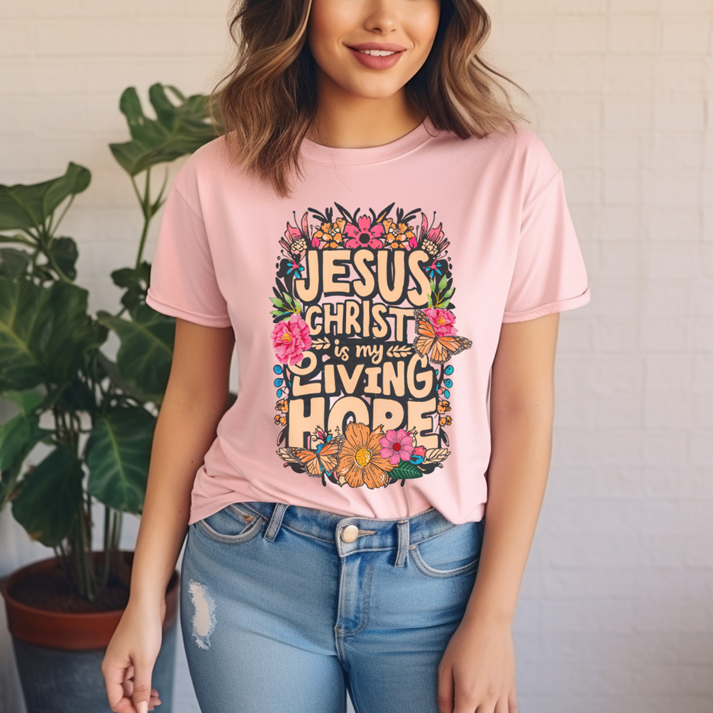 Jesus Christ Is My Living Hope Comfort Colors T-shirt