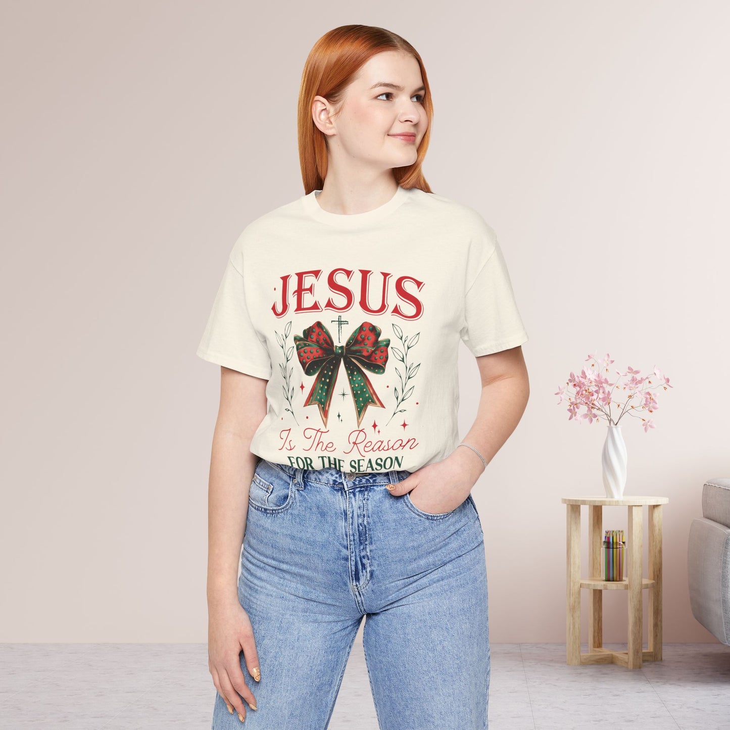 Jesus Is The Reason For The Season Soft Cotton Tee - Christian Christmas Shirt