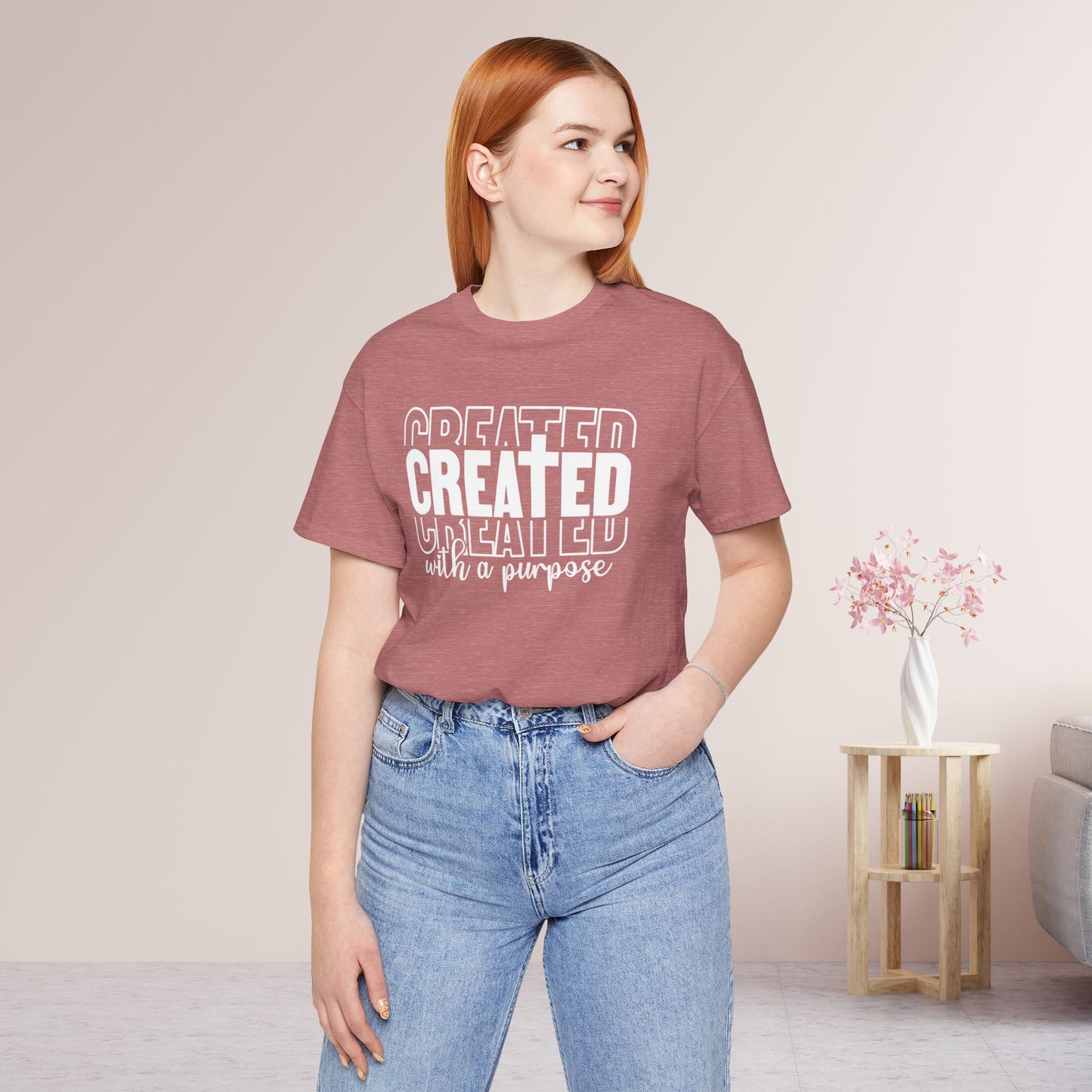 Created with a Purpose Christian Soft Cotton Tee