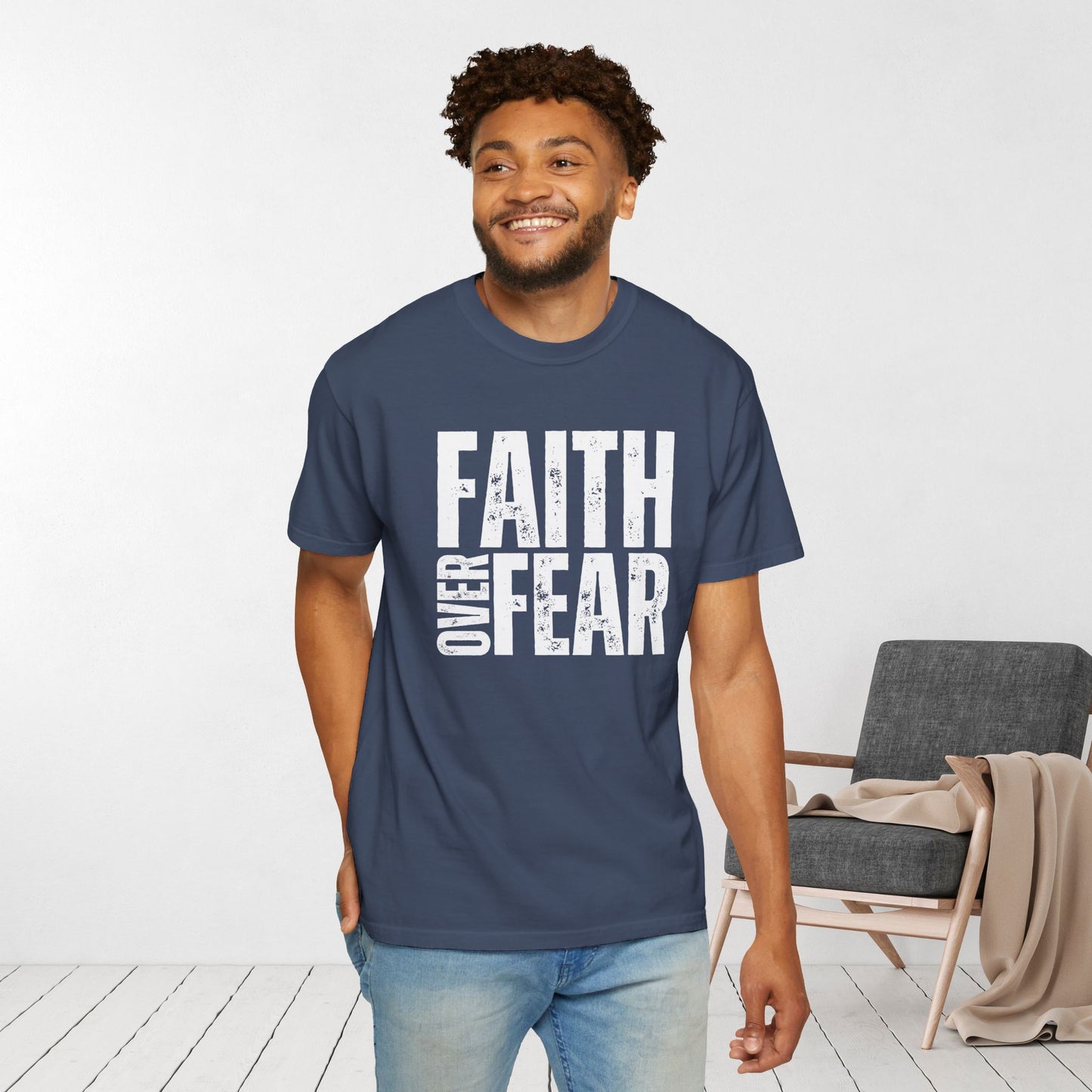 Comfort Colors Faith Over Fear Trendy Christian Shirt