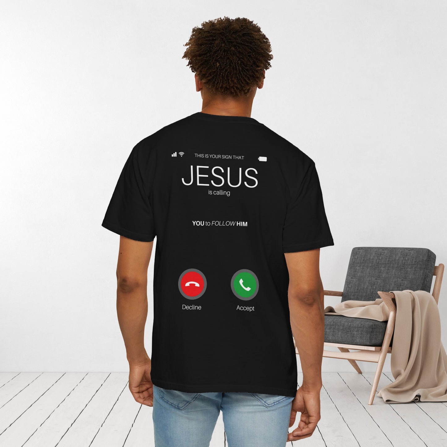 Jesus is Calling Will You Answer Comfort Colors Shirt