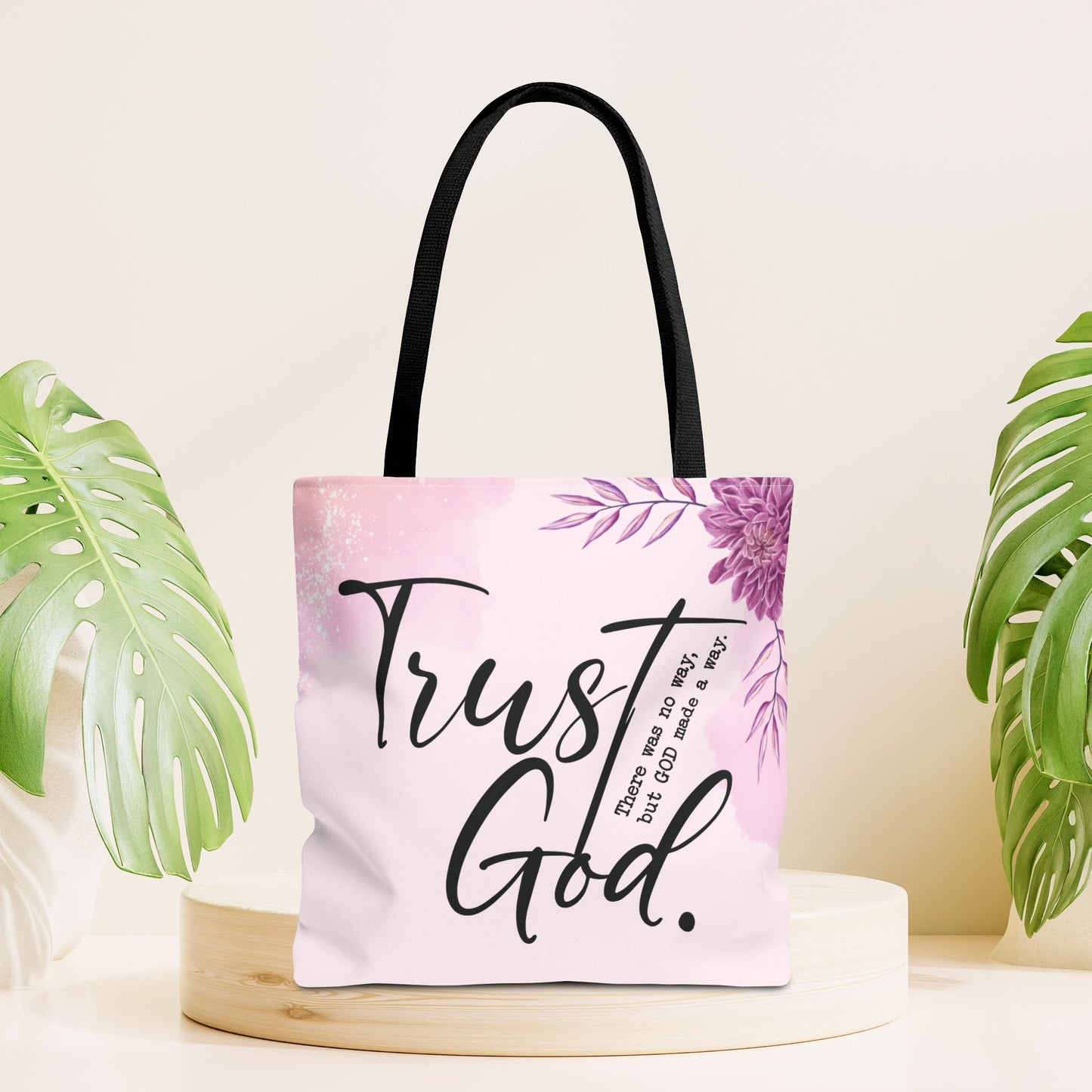 Trust God Tote Bag - Christian Tote Bag