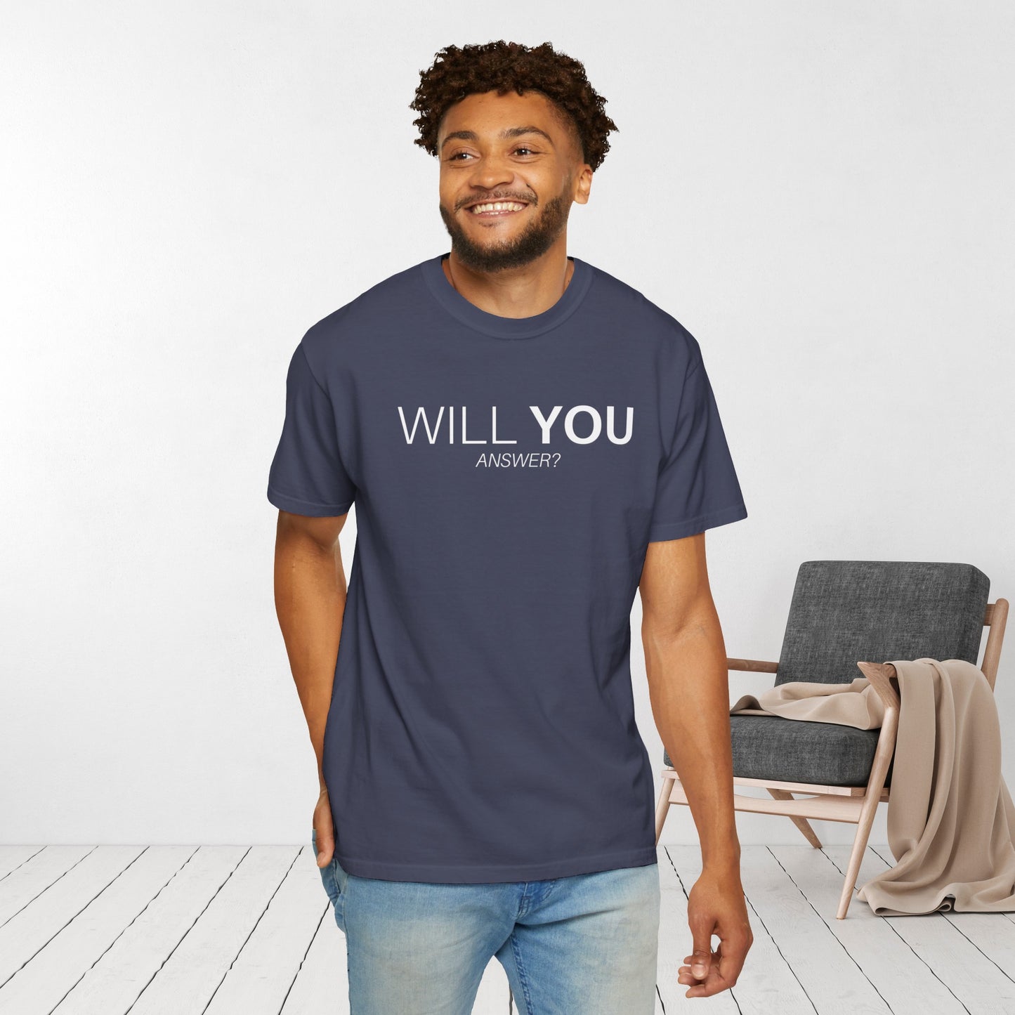 Jesus is Calling Will You Answer Comfort Colors Shirt