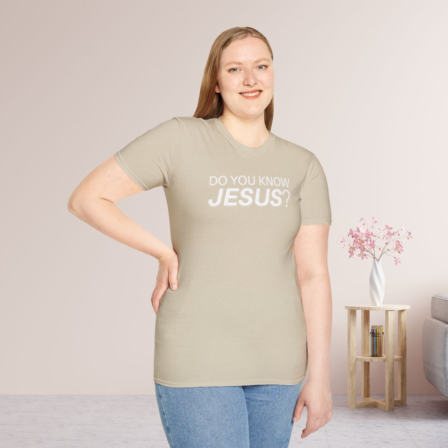 Do You Know Jesus Softstyle T-shirt - Trendy Christian T-shirt