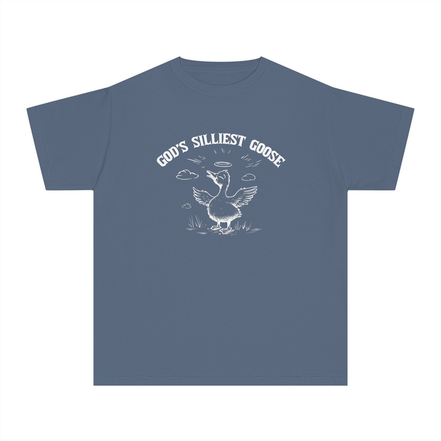 God's Silliest Goose Comfort Colors Youth Christian Tee