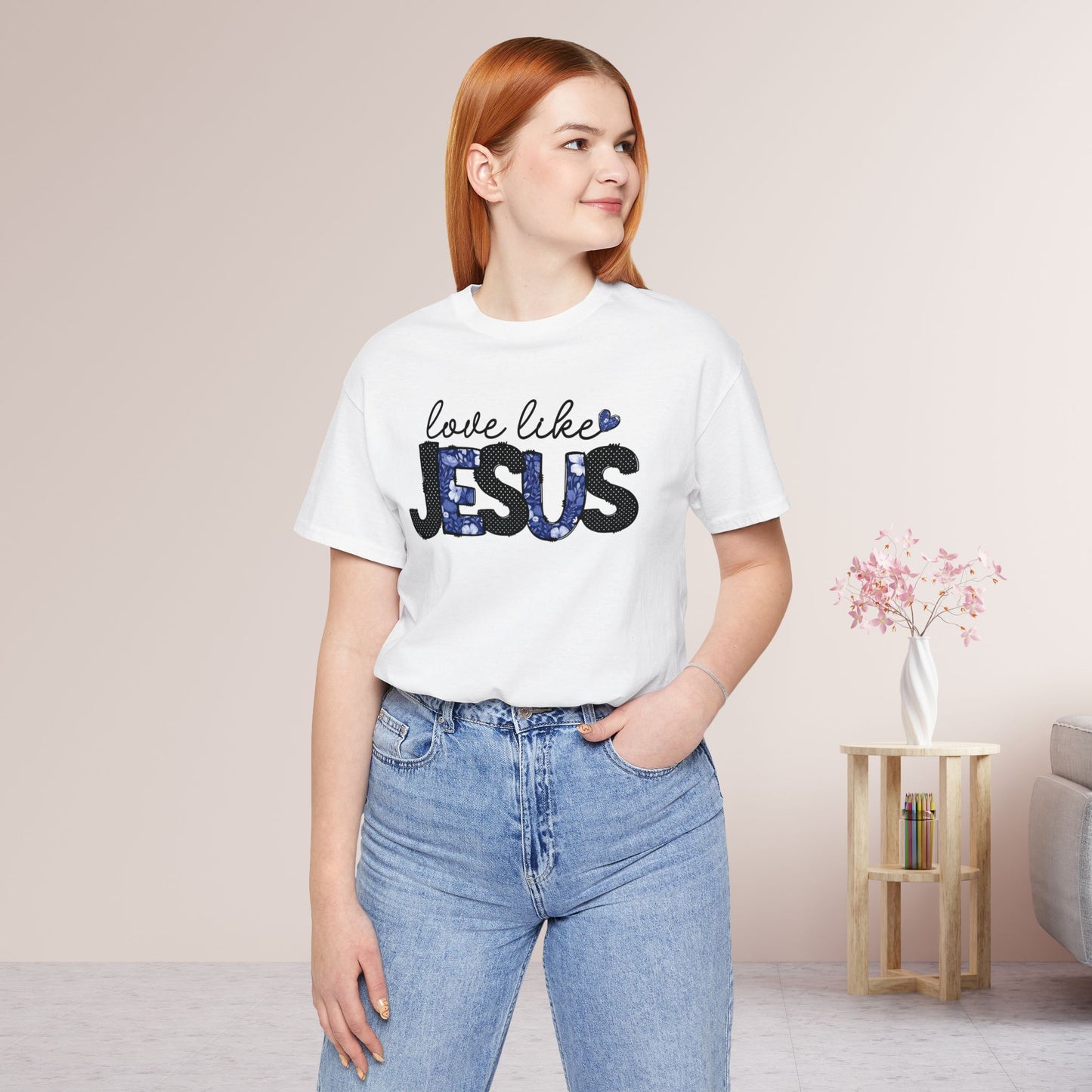 Love Like Jesus Soft Cotton Tee - Christian Shirt