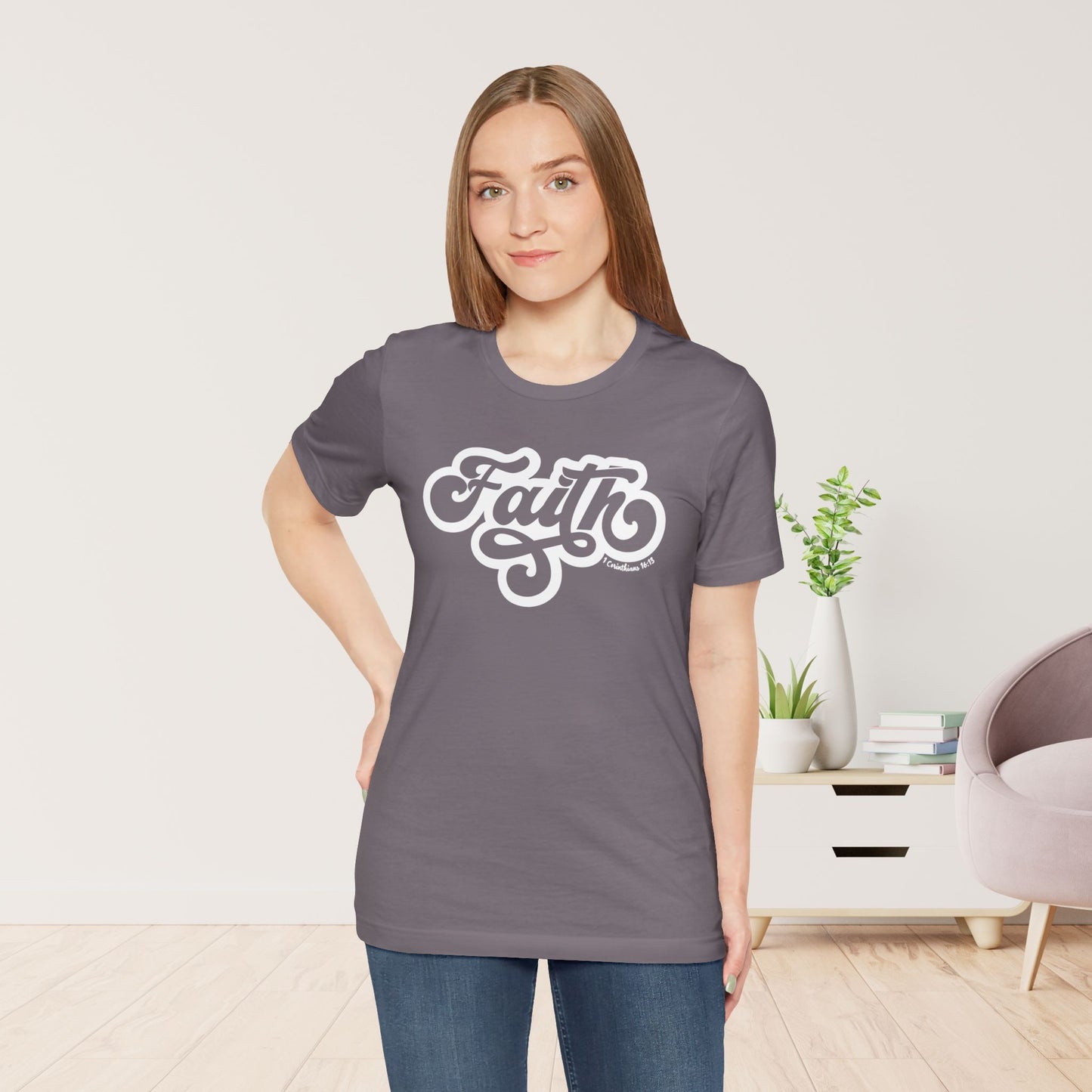 Faith Shirt - Bible Verse Christian Soft Cotton Tee