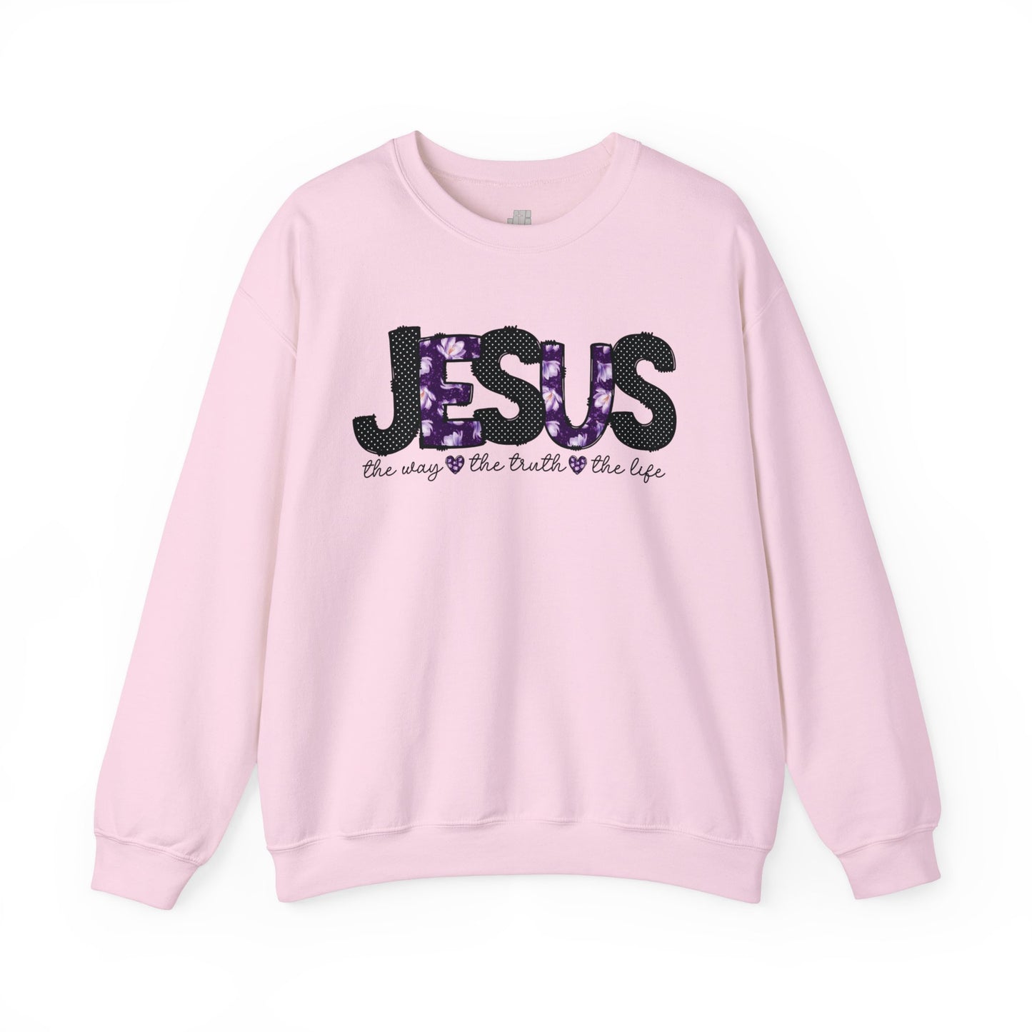 Jesus The Way The Truth The Life Sweatshirt - Christian Crewneck Pullover