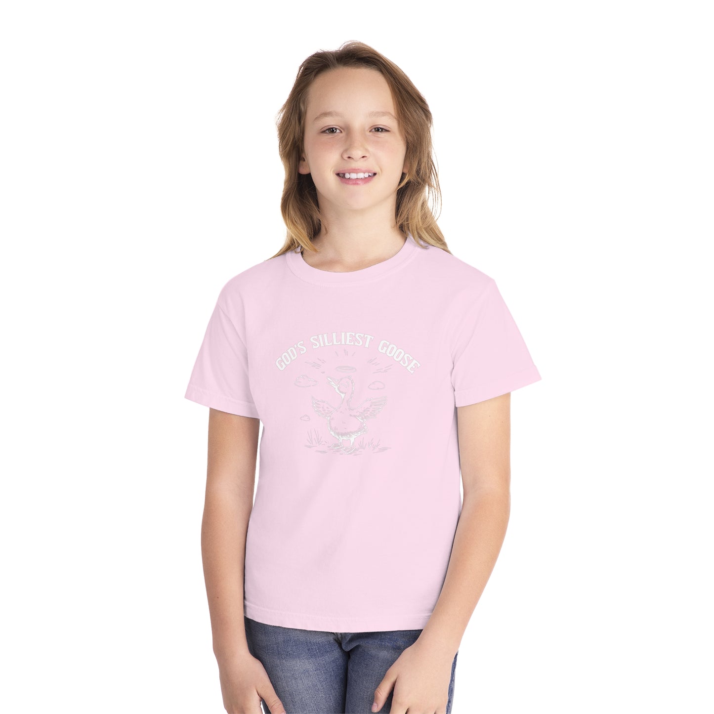 God's Silliest Goose Comfort Colors Youth Christian Tee