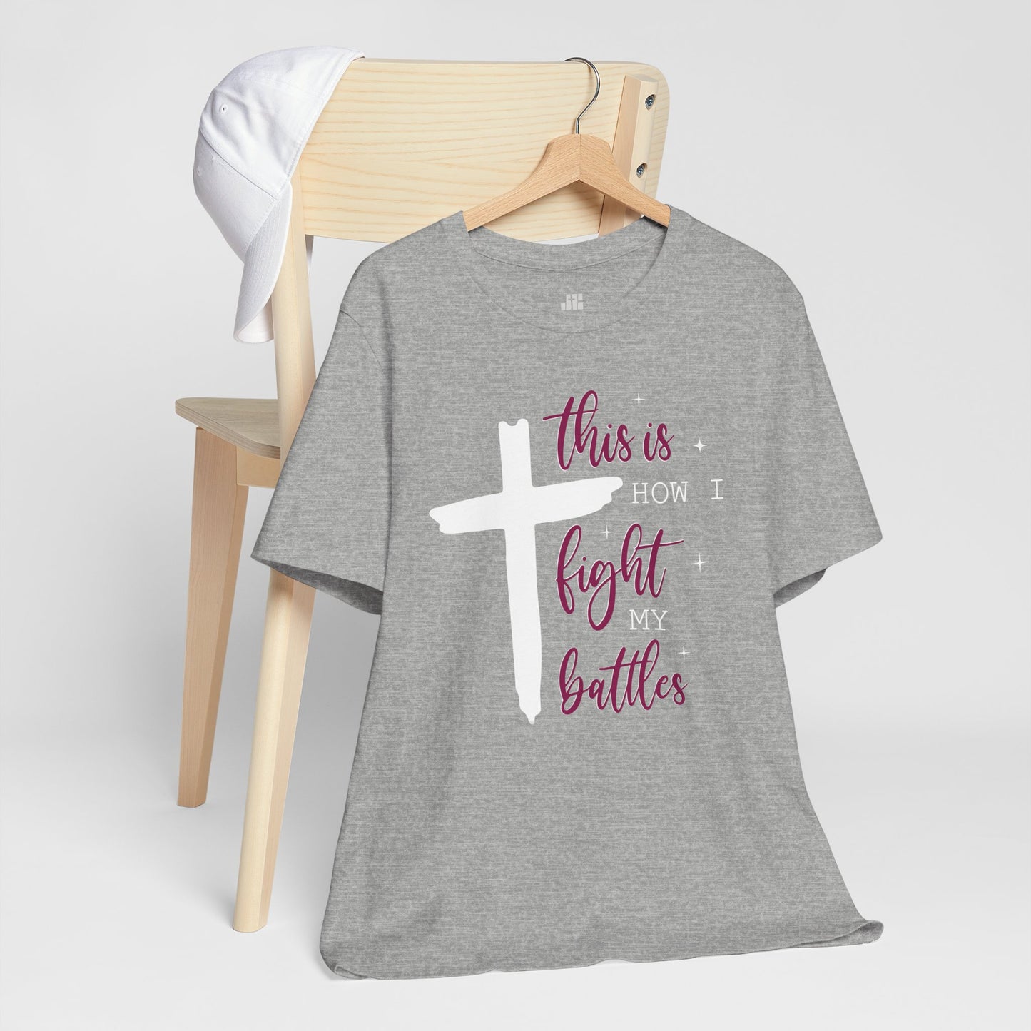 This is How I Fight My Battles Bible Verse Soft Cotton Tee - Christian Tee