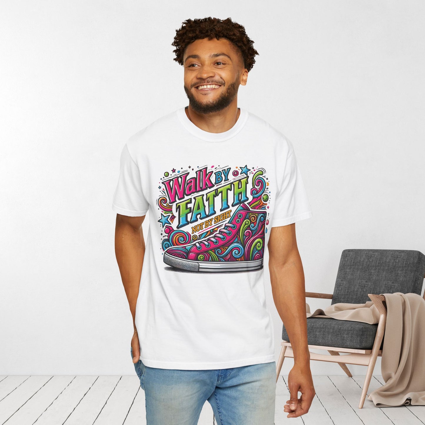 Walk By Faith Not By Sight Comfort Colors Shirt