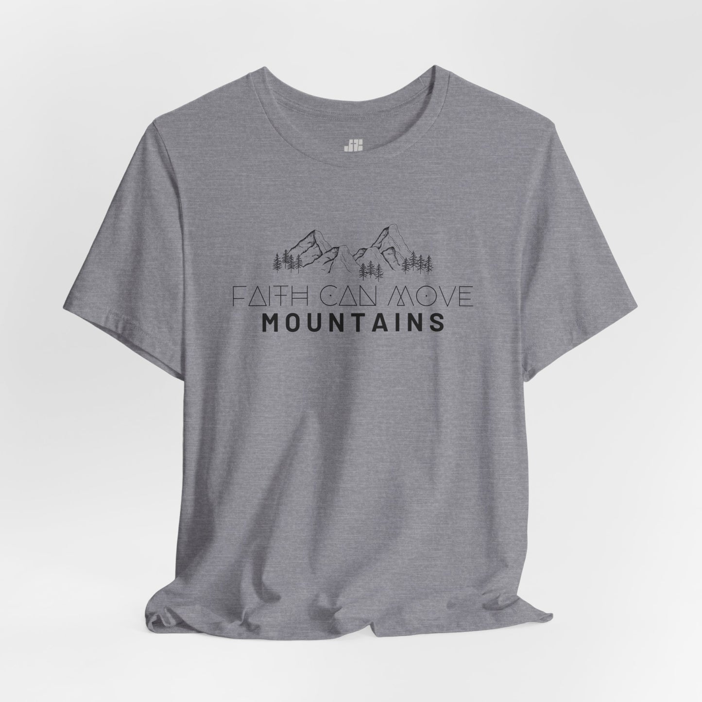 Faith Can Move Mountains Soft Cotton Tee - Matthew 17:20 Bible Verse Shirt